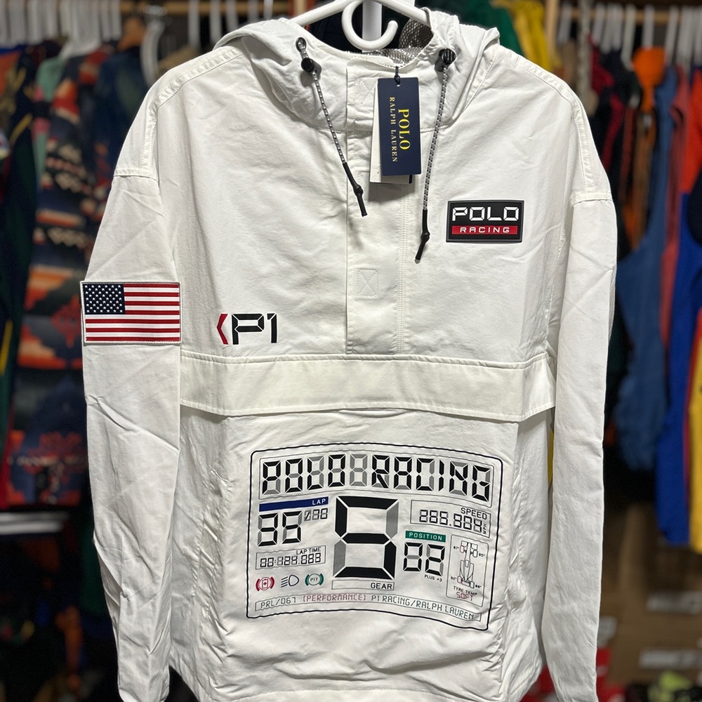 Polo by Ralph Lauren White Racing Jacket